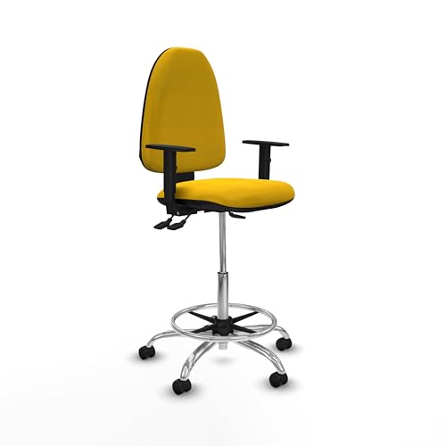 Piqueras y Crespo Aýna Hocker: ergonomischer Bürostuhl mit höhenverstellbarer Rückenlehne, 1D-Armlehnen und Asincro-Mechanismus von Piqueras y Crespo