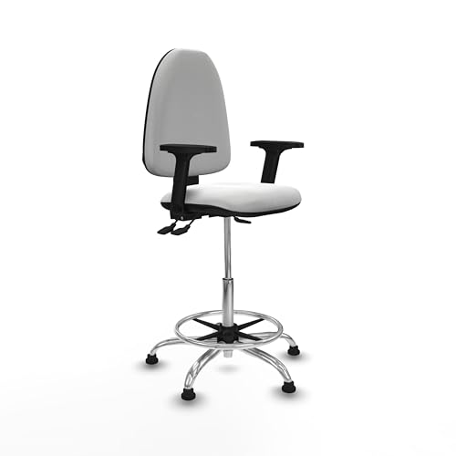 Piqueras y Crespo Aýna Hocker: ergonomischer Bürostuhl mit höhenverstellbarer Rückenlehne, 2D-Armlehnen und A-Synchronmechanismus, ideal für 8 Stunden Nutzung und maximales Gewicht von 100 kg von Piqueras y Crespo