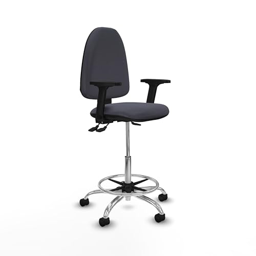 Piqueras y Crespo Aýna Hocker: ideal für Büro mit höhenverstellbarer Rückenlehne, 2D-Armlehnen und Asincro-Mechanismus, belastbar bis 100 kg von Piqueras y Crespo