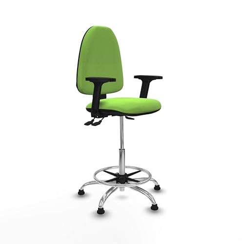 Piqueras y Crespo Aýna ergonomischer Arbeitshocker mit höhenverstellbarer Rückenlehne, 2D-Armlehnen und Asincro-Mechanismus, ideal für 8 Stunden Nutzung und maximales Gewicht von 100 kg von Piqueras y Crespo