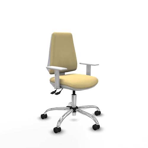 Piqueras y Crespo - Bequeme Studienstühle ohne Rollen Elche, operativer Bürostuhl mit weißen Armlehnen, asynchronem Mechanismus und höhenverstellbarer Rückenlehne. Piqueras y Crespo - Bequeme Studienstühle ohne Rollen Elche, operativer Bürostuhl mit weißen Armlehnen, asynchronem Mechanismus und höhenverstellbarer Rückenlehne. von Piqueras y Crespo