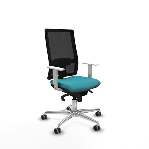 Piqueras y Crespo - Bequeme Studiostühle mit weißen Armlehnen, Synchronmechanik in 5 Positionen, verstellbare Rückenlehne und 1D-Lendenwirbelstütze, ideal für Büro. Piqueras y Crespo - Bequeme Studiostühle mit weißen Armlehnen, Synchronmechanik in 5 Positionen, verstellbare Rückenlehne und 1D-Lendenwirbelstütze, ideal für Büro. von Piqueras y Crespo