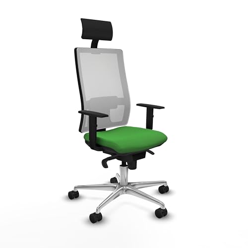 Piqueras y Crespo - Bürostühle mit Rollen, bequemer Arbeitsstuhl mit 1D-Armlehnen, Synchronmechanismus, festem Kopf und verstellbarer Lendenwirbelstütze. von Piqueras y Crespo