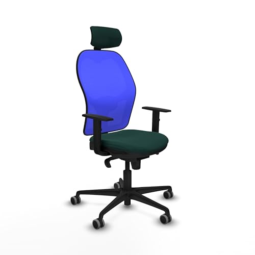 Piqueras y Crespo Bürostuhl mit 2D-Kopf, 1D Lendenwirbelstütze, fester Rückenlehne und 1D-Armlehnen in attraktiver Farbe, ideal für 24 Stunden Nutzung und maximales Gewicht von 120 kg Piqueras y Crespo Bürostuhl mit 2D-Kopf, 1D Lendenwirbelstütze, fester Rückenlehne und 1D-Armlehnen in attraktiver Farbe, ideal für 24 Stunden Nutzung und maximales Gewicht von 120 kg von Piqueras y Crespo
