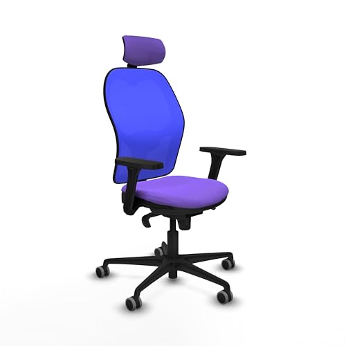Piqueras y Crespo Bürostuhl mit 2D-Kopf, 1D Lendenwirbelstütze, fester Rückenlehne und 3D-Armlehnen in attraktiver Farbe, ideal für Heimarbeit und den täglichen Gebrauch von Piqueras y Crespo
