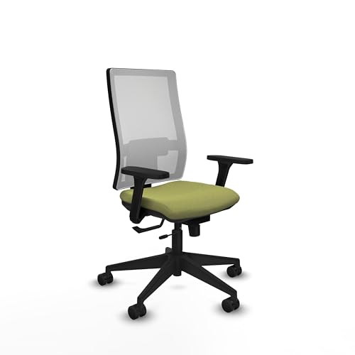 Piqueras y Crespo Bürostuhl mit 3D-Armlehnen, Synchronmechanik, 1D-Lendenwirbelstütze und verstellbarer Rückenlehne in eleganter Farbe von Piqueras y Crespo