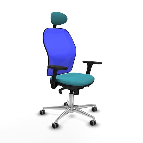 Piqueras y Crespo Bürostuhl mit 3D-Armlehnen, fester Rückenlehne, festem Kopf und 1D Lendenwirbelstütze in eleganter Farbe von Piqueras y Crespo