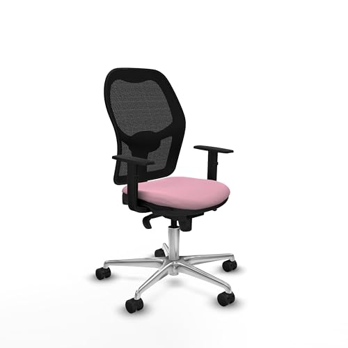 Piqueras y Crespo Bürostuhl: Ergonomischer Schulstuhl, Schreibtischstuhl aus Samt, Bürostuhl mit Massagegerät und gepolsterter Schreibtischstuhl in Farbe ohne Kopfteil und Lendenwirbelstütze 1D von Piqueras y Crespo