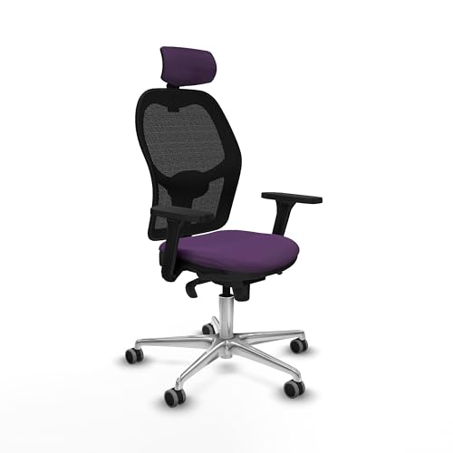 Piqueras y Crespo Chorquera Bürostuhl mit fester Rückenlehne, 2D-Kopfteil, 1D-Lendenwirbelstütze, 3D-Arme, Synchronmechanik in 5 Positionen, 120 kg, 24 Stunden Lebensdauer, ideal für Tisch und Piqueras y Crespo Chorquera Bürostuhl mit fester Rückenlehne, 2D-Kopfteil, 1D-Lendenwirbelstütze, 3D-Arme, Synchronmechanik in 5 Positionen, 120 kg, 24 Stunden Lebensdauer, ideal für Tisch und von Piqueras y Crespo