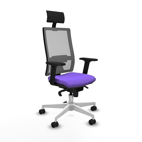 Piqueras y Crespo Computerstuhl mit 2D-Armlehnen, festem Kopf, 1D-Lendenwirbelstütze und höhenverstellbarer Rückenlehne, ideal für Büro und Schreibtisch Piqueras y Crespo Computerstuhl mit 2D-Armlehnen, festem Kopf, 1D-Lendenwirbelstütze und höhenverstellbarer Rückenlehne, ideal für Büro und Schreibtisch von Piqueras y Crespo