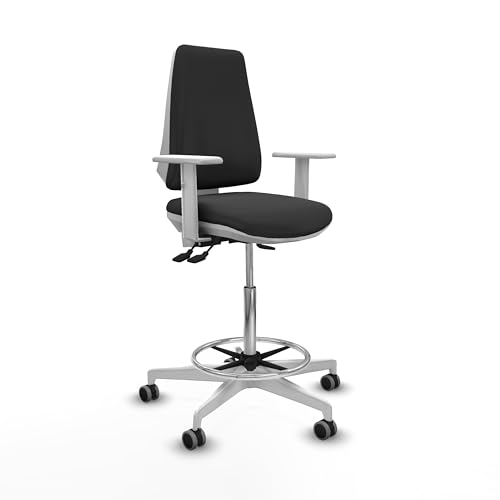 Piqueras y Crespo Elche Hocker: Hohe Bürostühle mit Rollen, idealer Arbeitshocker, Ball zum Sitzen im Büro und industrieller Arbeitshocker Piqueras y Crespo Elche Hocker: Hohe Bürostühle mit Rollen, idealer Arbeitshocker, Ball zum Sitzen im Büro und industrieller Arbeitshocker von Piqueras y Crespo