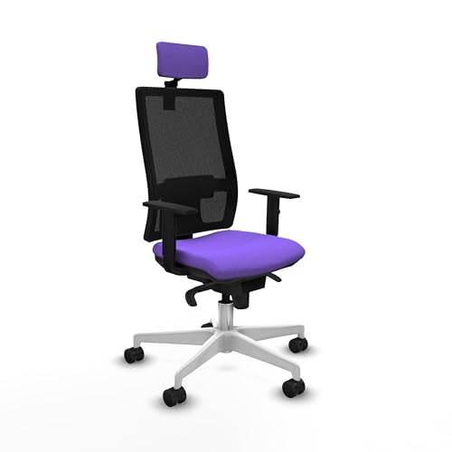 Piqueras y Crespo - Eleganter Bürostuhl mit verstellbaren Armlehnen, höhenverstellbare Rückenlehne, 2D-Kopfteil und 1D-Lendenwirbelstütze, belastbar bis 120 kg. Piqueras y Crespo - Eleganter Bürostuhl mit verstellbaren Armlehnen, höhenverstellbare Rückenlehne, 2D-Kopfteil und 1D-Lendenwirbelstütze, belastbar bis 120 kg. von Piqueras y Crespo