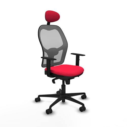 Piqueras y Crespo Ergonomische Schreibtischstühle mit fester Rückenlehne, festes Kopfteil, Lendenwirbelstütze 1D, 1D-Arme, Synchronmechanik 5 Positionen, Maximalgewicht 120 kg, Verwendung 8 Stunden Piqueras y Crespo Ergonomische Schreibtischstühle mit fester Rückenlehne, festes Kopfteil, Lendenwirbelstütze 1D, 1D-Arme, Synchronmechanik 5 Positionen, Maximalgewicht 120 kg, Verwendung 8 Stunden von Piqueras y Crespo