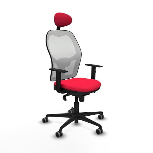 Piqueras y Crespo Ergonomischer Arbeitsstuhl mit festem Kopfteil, 1D-Lendenwirbelstütze, feste Rückenlehne und 1D-Armlehnen in attraktiver Farbe, ideal für 8 Stunden Nutzung und maximales Gewicht von von Piqueras y Crespo