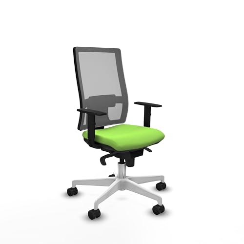 Piqueras y Crespo Ergonomischer Computerstuhl mit höhenverstellbarer Rückenlehne, 1D-Lendenwirbelstütze und 1D-Armlehnen in attraktiver Farbe von Piqueras y Crespo