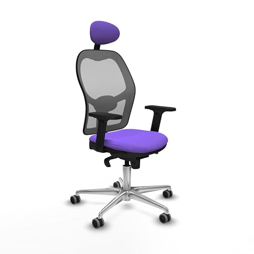 Piqueras y Crespo Ergonomischer Jorquier-Stuhl mit fester Rückenlehne, festem Kopf, 1D-Lendenwirbelstütze, 2D-Arm, 5-Wege-Synchronmechanismus, für eine Nutzung von 8 Stunden und einem maximalen von Piqueras y Crespo