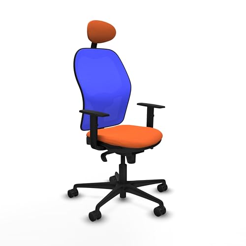 Piqueras y Crespo Ergonomischer Laborstuhl mit festem Kopfteil, 1D-Lendenwirbelstütze, feste Rückenlehne und 1D-Armlehnen in attraktiver Farbe, ideal für 8 Stunden Nutzung und maximales Gewicht von von Piqueras y Crespo