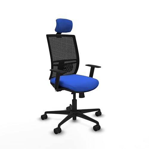 Piqueras y Crespo Ergonomischer Stuhl Sofia Yunquera: Ideal für 8 Stunden Betrieb, mit fester Rückenlehne, L1D-Unterstützung der Lendenwirbelsäule, 1D-Armlehnen und Synchron-/Rücklack-Mechanismus, 120 von Piqueras y Crespo