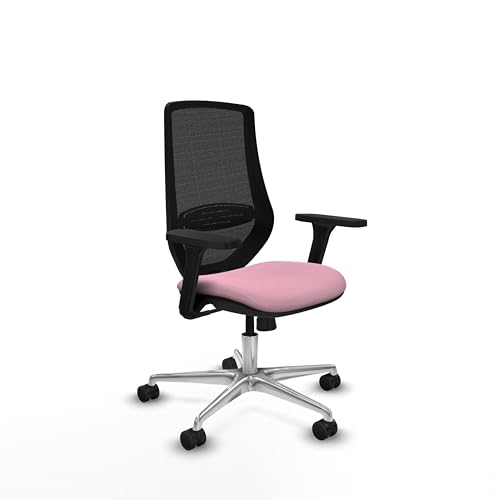 Piqueras y Crespo Ergonomischer Stuhl für kleine Räume mit fester Rückenlehne, 3D-Arme, Lendenwirbelstütze 1D, Synchronmechanik 4 Positionen, 8 Stunden Verwendung, Maximalgewicht 120 kg von Piqueras y Crespo