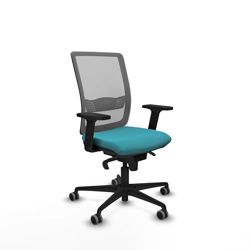 Piqueras y Crespo Haches ergonomischer Stuhl mit 2D-Armlehnen, 5 Positionen, Lendenwirbelstütze L1D und feste Rückenlehne, ideal für 8 Stunden Nutzung und maximales Gewicht von 100 kg von Piqueras y Crespo