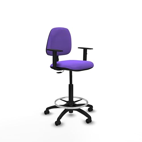Piqueras y Crespo Isso Hocker, ideal für Schreibtisch, Hocker, hoher Thekenstuhl, Arbeitshocker und hoher Empfangsstuhl von Piqueras y Crespo