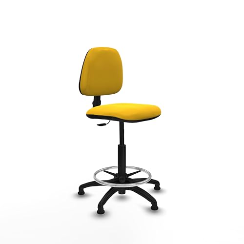 Piqueras y Crespo Isso Hocker: Ideal für Schreibtisch, Hocker, hohe Geldautomatenstühle und Hochstuhl, mit höhenverstellbarer Rückenlehne und Permanentkontaktmechanismus von Piqueras y Crespo