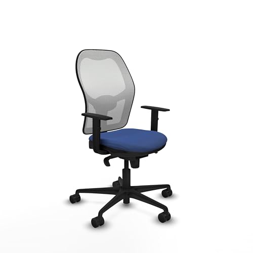 Piqueras y Crespo Jorquera zertifizierte ergonomische Stühle für Schreibtisch und Hochtische, mit fester Rückenlehne, 1D Lendenwirbelstütze, 1D-Arm, 5-fach Synchronmechanik, bis zu 120 kg, 8 Stunden von Piqueras y Crespo