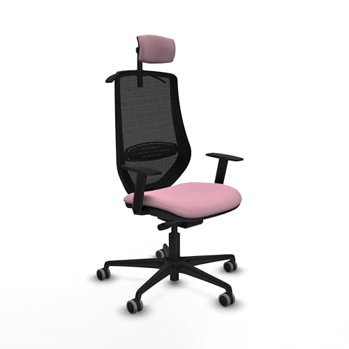 Piqueras y Crespo Mardos Bürostuhl mit fester Rückenlehne, 2D-Kopfteil, Lendenwirbelstütze, 1D-Arme, Synchron-/Translack-Mechanismus, belastbar bis 120 kg, ideal für Telearbeit von Piqueras y Crespo
