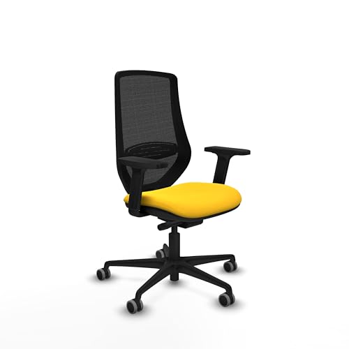 Piqueras y Crespo Mardos ergonomischer Bürostuhl mit fester Rückenlehne, 2D-Arme, 1D-Lendenwirbelstütze, Synchron-/Rücklack-Mechanismus, Verwendung 8 Stunden, maximales Gewicht 120 kg von Piqueras y Crespo