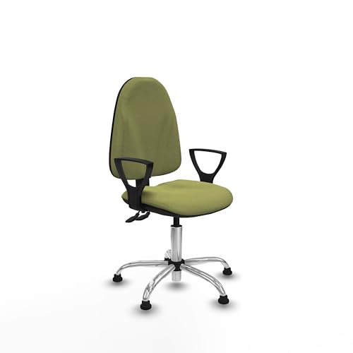 Piqueras y Crespo - PC-Stuhl Algarra: verstellbarer Stuhl mit Rollen, feste Arme, höhenverstellbare Rückenlehne, ideal für Büro und Zuhause Piqueras y Crespo - PC-Stuhl Algarra: verstellbarer Stuhl mit Rollen, feste Arme, höhenverstellbare Rückenlehne, ideal für Büro und Zuhause von Piqueras y Crespo