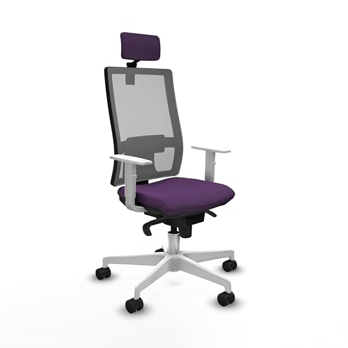 Piqueras y Crespo - Personalisierte Bürostühle mit Backöfen mit weißen Armlehnen, 5-fach Synchronmechanik, 2D-Kopfteil, 1D Lendenwirbelstütze und höhenverstellbarer Rückenlehne. Piqueras y Crespo - Personalisierte Bürostühle mit Backöfen mit weißen Armlehnen, 5-fach Synchronmechanik, 2D-Kopfteil, 1D Lendenwirbelstütze und höhenverstellbarer Rückenlehne. von Piqueras y Crespo