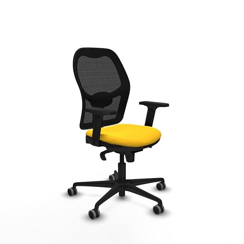 Piqueras y Crespo Schreibtischstuhl Junior, Schreibtischstuhl für Zimmer, industrieller Schreibtisch und großer Schreibtischstuhl mit Lendenwirbelstütze 1D und fester Rückenlehne in attraktiver Farbe von Piqueras y Crespo