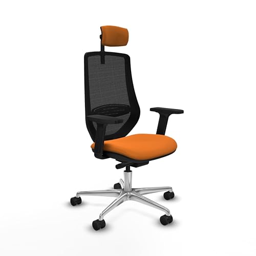 Piqueras y Crespo Sparsamer Arbeitsstuhl mit 2D-Armen, 2D-Kopfteil, 1D-Lendenwirbelstütze, feste Rückenlehne, Synchron-/Translack-Mechanismus, ideal für Schreibtisch und Computerstuhl Piqueras y Crespo Sparsamer Arbeitsstuhl mit 2D-Armen, 2D-Kopfteil, 1D-Lendenwirbelstütze, feste Rückenlehne, Synchron-/Translack-Mechanismus, ideal für Schreibtisch und Computerstuhl von Piqueras y Crespo
