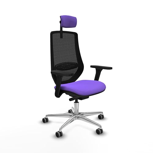 Piqueras y Crespo Stühle für Geldautomaten in Supermärkten und Studio, mit fester Rückenlehne, 2D-Kopfteil, 1D-Lendenwirbelstütze, 3D-Arme, Synchron-/Rücklack-Mechanismus, 24 Stunden Verwendung von Piqueras y Crespo