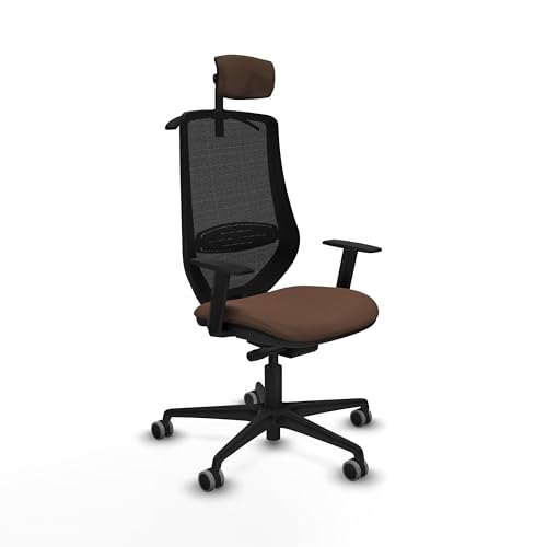 Piqueras y Crespo Super bequeme Schreibtischstühle mit fester Rückenlehne, 2D-Kopfteil, Lendenwirbelstütze, 1D-Arme, Synchron-/Rücklack-Mechanismus, 24-Stunden-Nutzung, maximales Gewicht 120 kg von Piqueras y Crespo