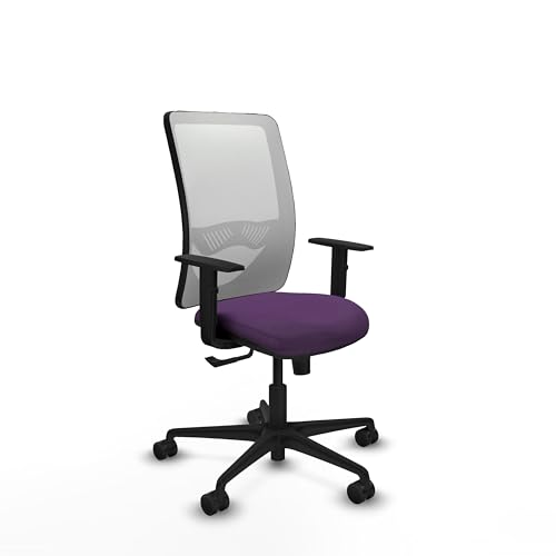 Piqueras y Crespo Zulema: Ergonomischer Arbeitsstuhl, ideal für kleine Räume, belastbar bis 120 kg, mit fester Rückenlehne und 1D-Armlehnen von Piqueras y Crespo