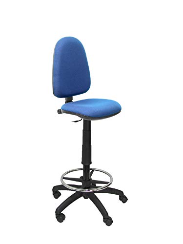 Piqueras y Crespo t04cp – ergonomischer Hocker, verstellbar in Höhe und ARO Fußstütze Marineblau von Piqueras y Crespo