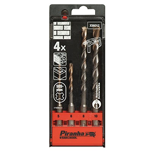 4 teiliges Steinbohrer Set, SDS-Plus Connection von Piranha