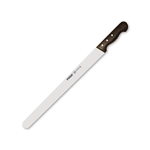 Pirge Sultan Pro Dönermesser 36 cm Breit - Aufschnittmesser - Schärfstes Döner Langmesser - Schneidemesser - Fleischmesser - BBQ Messer - Edelstahl Profi Küchenmesser - Handgefertigtes Wengeholz Griff von Pirge