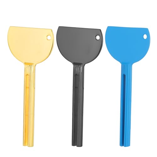 Piriuuo 3 Stück Tubenquetscher Edelstahl, Tubenquetscher Metall Toothpaste Squeezer Tubenaufroller Sparen Tubenausdrücker für Tuben Zahnpasta Haargel Handcreme Kosmetik von Piriuuo
