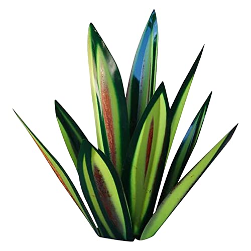 Pisamhid Metall-Agave-Pflanze | 21-Zoll-Metallpflanzen im Freien Dekor | Rustikale Skulptur DIY Tequila Agave Pflanze, Home Decor Rustikale handbemalte Agave für den Garten von Pisamhid