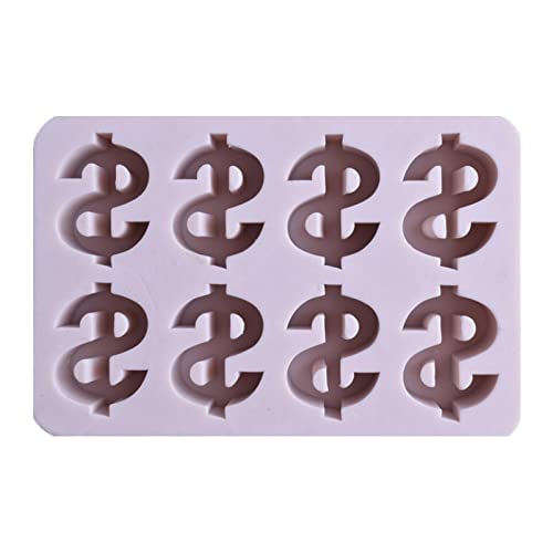 Pisamhid Kleine Dollarzeichenform - -Us-Dollar-Symbol-Silikonformen für DIY-Kuchen - Kreative 3D-US-Dollar-Gussformen für DIY-Aromatherapie-Kerzen, Wachs, Seifen von Pisamhid