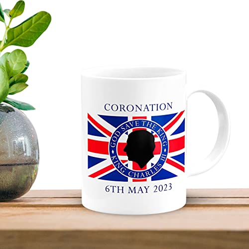 Pisamhid König Charles III Porzellanbecher | 350ml King Charles Tasse Celebrate Great Britain King Charles III Tasse - Der König von Großbritannien Kaffeetasse für Geschenk-Souvenirs von Pisamhid