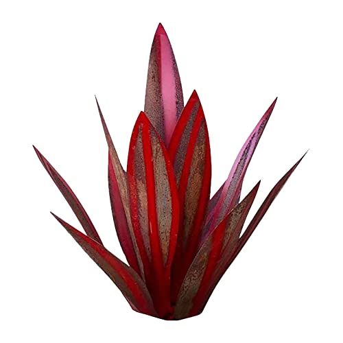 Pisamhid Tequila Wohnkultur | Metall-Blumen-Gartenstatue 21 Zoll | Handbemalte Agave Garden Yard Statue, Outdoor Rasen Ornamente Yard Stakes von Pisamhid