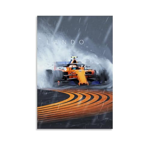 F1-Poster, Formel-Rennwagen, Lando Norris Miami, Cover, Musikposter für Zimmer, ästhetische Leinwand, Wandkunst, Schlafzimmerdekoration, 30 x 45 cm F1-Poster, Formel-Rennwagen, Lando Norris Miami, Cover, Musikposter für Zimmer, ästhetische Leinwand, Wandkunst, Schlafzimmerdekoration, 30 x 45 cm von Pisaoue