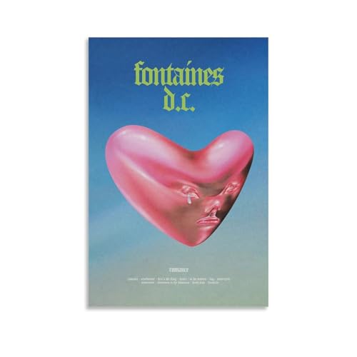 Fontaines Poster D.C. Musikalbum, Rockband, Retro, Vintage, Musikposter für Zimmer, ästhetische Leinwand, Wandkunst, Schlafzimmerdekoration, 30 x 45 cm Fontaines Poster D.C. Musikalbum, Rockband, Retro, Vintage, Musikposter für Zimmer, ästhetische Leinwand, Wandkunst, Schlafzimmerdekoration, 30 x 45 cm von Pisaoue