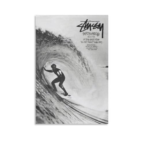 Stussy-Poster, Musik, Retro, Vintage, Cover-Musikposter für Zimmer, ästhetische Leinwand, Wandkunst, Schlafzimmerdekoration, 30 x 45 cm Stussy-Poster, Musik, Retro, Vintage, Cover-Musikposter für Zimmer, ästhetische Leinwand, Wandkunst, Schlafzimmerdekoration, 30 x 45 cm von Pisaoue
