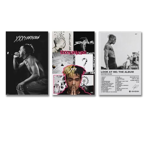 Xxxtentacion Poster Rapper Musikalbum Vintage Retro Cover Wandkunst Leinwand Poster Zimmer Dekorativer ästhetischer Druck Dekor 20 x 30 cm - 3 Stück Stil 5 Xxxtentacion Poster Rapper Musikalbum Vintage Retro Cover Wandkunst Leinwand Poster Zimmer Dekorativer ästhetischer Druck Dekor 20 x 30 cm - 3 Stück Stil 5 von Pisaoue