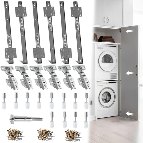 Pisman Pocket Door Slides 55.9 cm 6 PCS and Hardware for Inset and Cabinet Door, Disappearing and Hidden The Slides and The Hinges. Pisman Pocket Door Slides 55.9 cm 6 PCS and Hardware for Inset and Cabinet Door, Disappearing and Hidden The Slides and The Hinges. von Pisman
