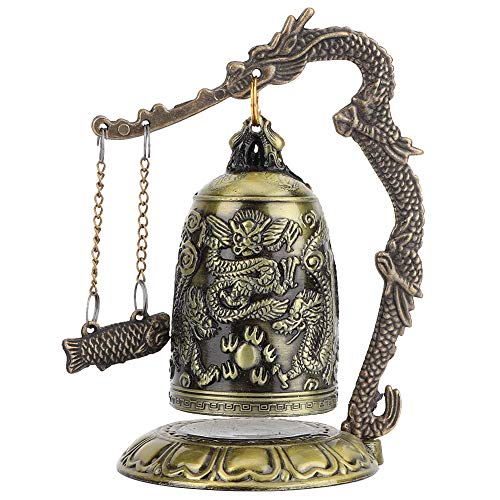 Bronze Dragon Lock Ancient Chinese Geschnitztes Bell Elektroplattiertes Finish Kleiner Größe für Wohnkollektionskollektion Kunsthandwerk Geschenke von Pissente